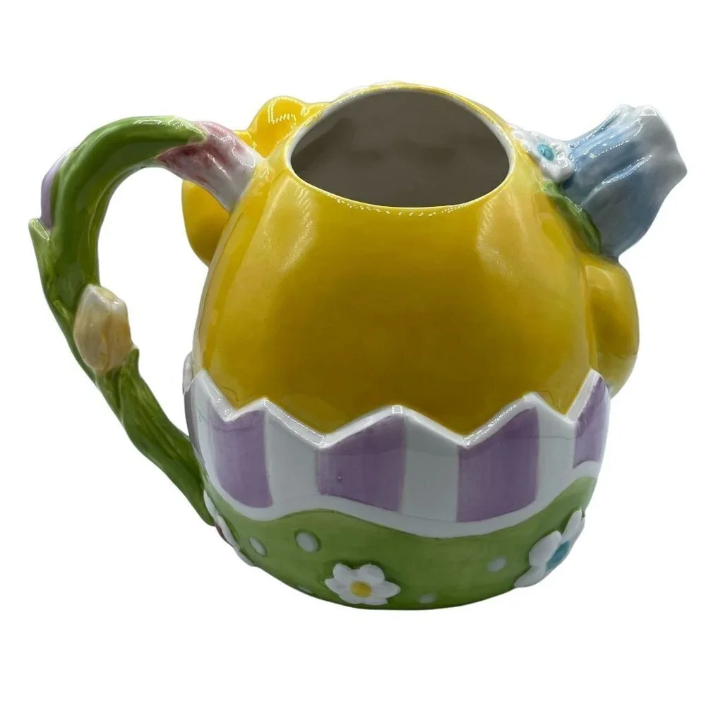 Chang Song Baby Chick Flower Teapot With Handle Easter